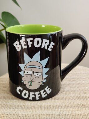 Rick And Morty Adult Swim Before Coffee After Coffee Cup Mug 14 Oz 2020